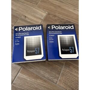New‎ Polaroid Polapan 57 Black & White Instant Sheet Film (1 New/ 1 Opened)
